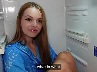 i feel connected to this homemade scene with a petite teen and the magic mold from the refrigerator adventure