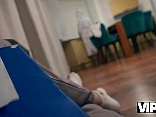 This slutty debtor with natural small tits surprises by paying off her debt using her tight shaved pussy and asshole in hardcore Russian POV action