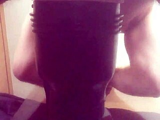 gazzadomm tells the story of him passionately fucking his homemade fleshlight male toy as daddy