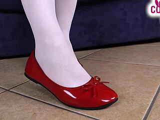 want to see a hot nurse tease with her feet and toes in white stockings?