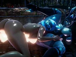 Hey, check out this Fortnite yuri compilation with lesbian muff diving and fingering action