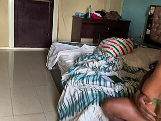 I paid Mr Kelvin my gateman to let me ride his black cock