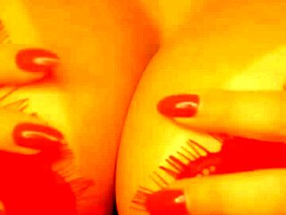 hot brunette extreme teasing with titty fuck and buttplug anal