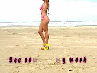 Nanda Bibelo Ao Publico With Brazilian Double Penetration Anal Sex In Bikini Outdoor