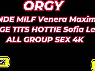 Hey Venera Maxima, show me that big tits blowjob and cowgirl riding in homemade orgy with cum swapping and wet pussy licking