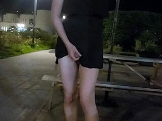 Shemale Ting Xuan Gets Exposed And Wild In The Community Garden!