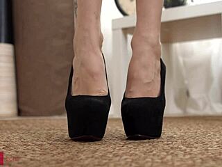 Skinny Brunette Megan Masturbates Before Intense MMF Threesome And Double Penetration!