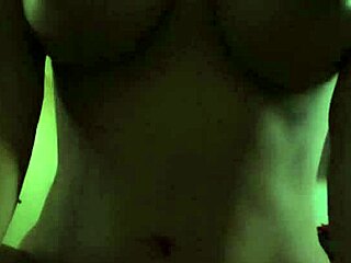 Natural big boobs on friend's wife contrast with her sexy dick riding.