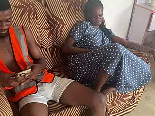 A Gist With My Long Time Colleagues Turns Into Amateur Ebony 4some Sex