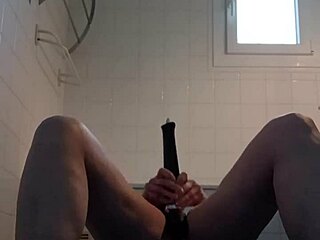 i'm your french housewife slave in bondage for outdoor masturbation with dildo and dirty talk until orgasm hits me hard