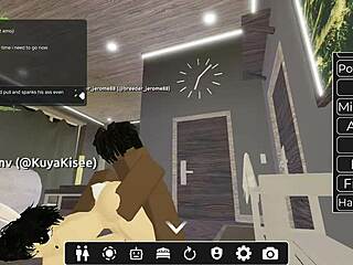 Fucked BBC slut hard in Roblox blacked session