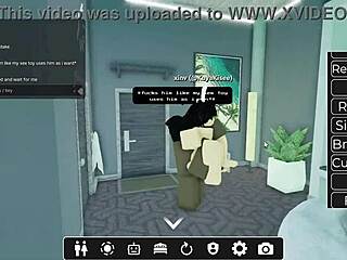 Fucked BBC slut hard in Roblox blacked session
