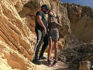 German Fit Mature Wife Sophie Logan Cheating Public Beach Fuck