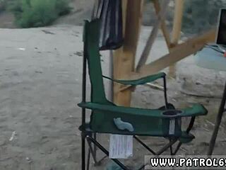 Cop Pulls Over Brunette For Outdoor Cavity Search