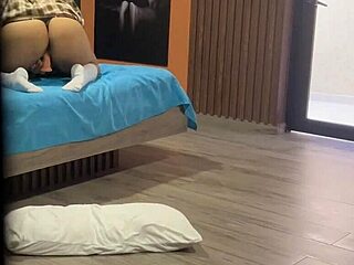 Look at my big-ass stepdaughter in her school uniform shoving a dildo in her tight hole. Her moans make me jerk off until I cum hard!