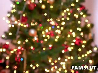 Oh wow, these teen step sisters are getting some serious dick action for Christmas