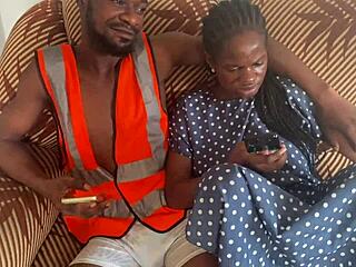 A Gist With My Long Time Colleagues Turns Into Amateur Ebony 4some Sex