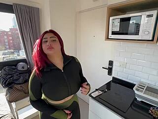 Argentinian Pelirroja Culona With Big Ass And Tits Fucks Trainer In Pov Leading To Cum On Face