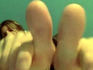 Teen Blonde Foot Fetish Play