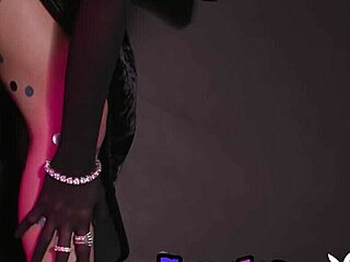 Detailed view of bombastic all-natural Latina teen Roxy Ferrari stripping naked to welcome the new year