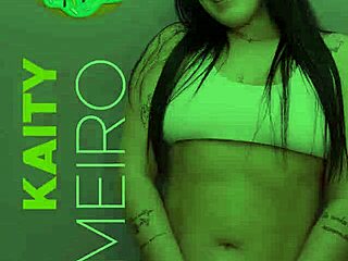 kaity shares her first anal experience in this cute brunette backstage session with a big cock and wet tattooed body for an emotional ride