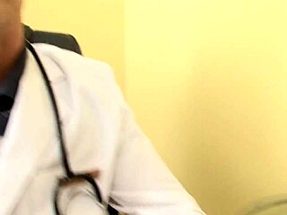 Brunette Milf In Lingerie And Stockings Gets Fingered And Fucked By Doctor With Cumshot Facial