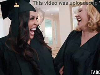 milfs graduation party turns into an insane reverse gangbang party