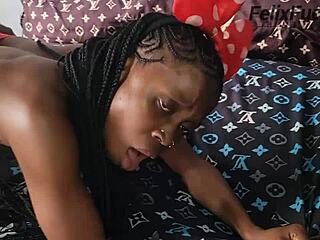 petite teen vera and felix battle in homemade sex with big cock riding and wet pussy.