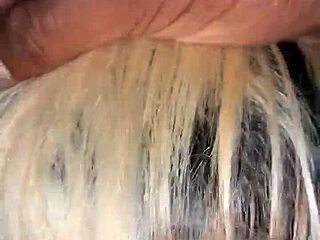 I take that bbc deepthroat as mature blonde slut sucking monster cock in interracial scene