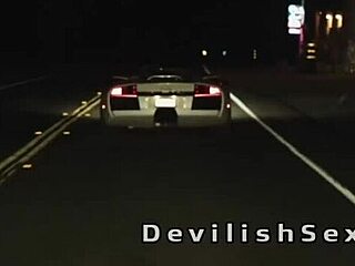 Muscular dude receives a blowjob and then bangs the sexy blonde babe passionately.