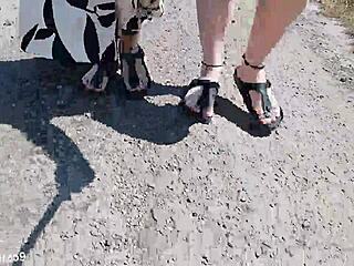 Hey, check out this barefoot adventure in Birkenstocks out in nature!