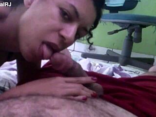 Why not give a blowjob from friend while husband works like this brazilian housewife?