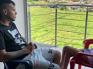 i'm watching my big ass blonde stepsister get horny for my big polla in this full domination story