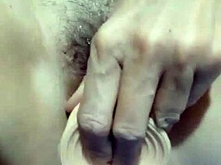 I feel so excited watching my hot friend masturbate with that dildo until her pussy gets all wet