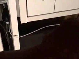 Ebony tittie gets interracial cumshot