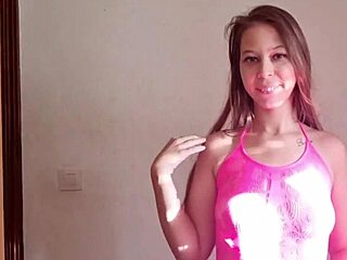 Hey teacher, let me suck your cock after class, says the cute blonde Brazilian student girlfriend in this homemade Latina clip
