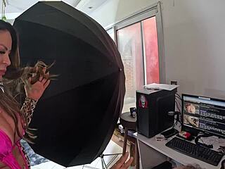 cleo cadillac first time at ted mansion with anal fisting big ass shower and wet pussy lick