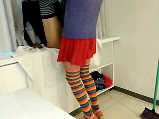 Hey, this cleaning girl with t r v pervert vibes wants to boost her big ass and take on big cock brunette latina action?