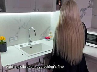 I love how this sexy blonde in black stockings rides cowgirl with blowjob and fucking homemade pov