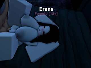 Imagine the Subtle Allure of Erans and Rizza Engaging in Roblox Encounters