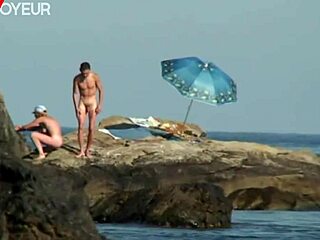 Blonde milf rides cowgirl on beach. Passionate hardcore sex follows nude photoshoot.