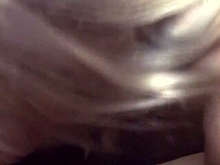 Lucky dude bends over blonde teacher for rough doggystyle fuck in fishnets.