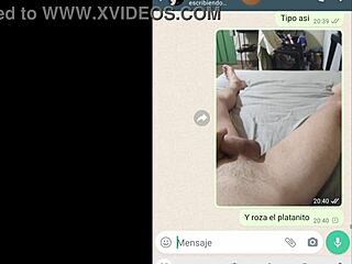 Girlfriend chats with friend on phone during web chat session involving Latina themes in part three of the series.