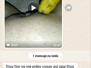 Girlfriend chats with friend on phone during web chat session involving Latina themes in part three of the series.