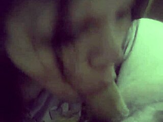 Deepthroat blowjob leads to creampie cum in mouth for latina milf couple