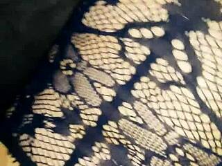 Used her rough in stockings with every hole stretched by big cock