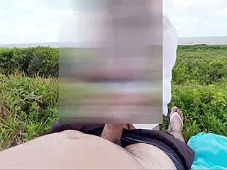 African Amateur Brunette With Big Ass Gives Blowjob And Gets Creampie In Juicy Outdoor Public Sex With Pussy Licking And Tattoo Details.