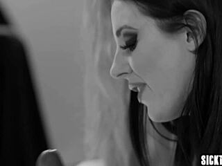 latina babe joins busty milf for weird experiment