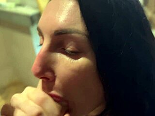 Blowjob in the shower