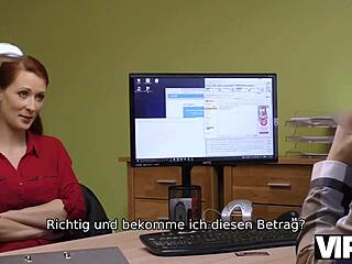 Isabella De La Offers Shaved Vagina for Intense Fucking to Secure Huge Loan!